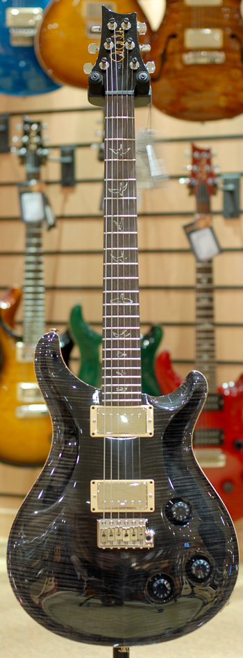 PRS Custom 22 Grey Black 10 Top Birds Trem