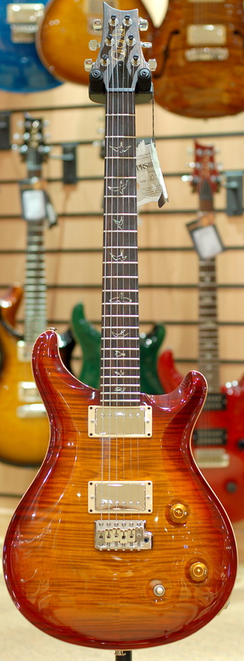 PRS Custom 22 Dark Cherry Sunburst 10 Top Birds Indian Rosewood Neck Trem