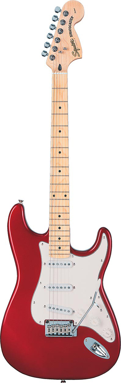 Squier Standard Strat Candy Apple Red MN