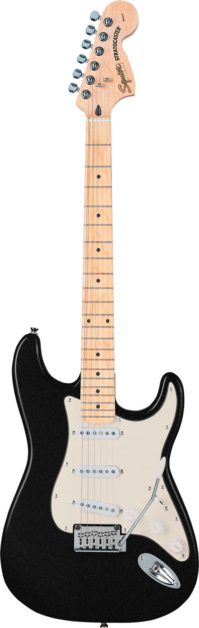 Squier Standard Strat Black Metallic MN
