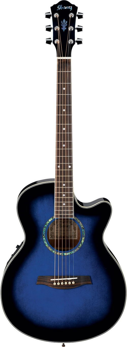 Ibanez AEG10E-TBS Transparent Blue Sunburst