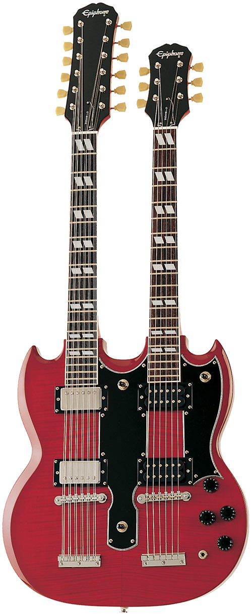 Epiphone SG G1275 Twin Neck Cherry