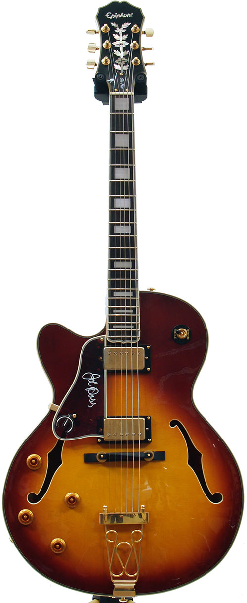 epiphone joe pass left handed