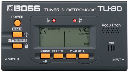 BOSS TU-80 Tuner / Metronome (Accu-pitch)