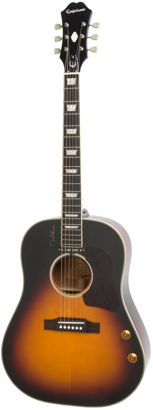 メダリオEpiphone/エレアコ EJ-160E/VC ジョンレノン Epiphone John Lennon EJ-160Eをレビュー【ビートルズファン必見