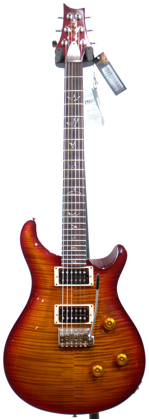 PRS Custom 24 10 Top Birds Term Dark Cherry Sunburst