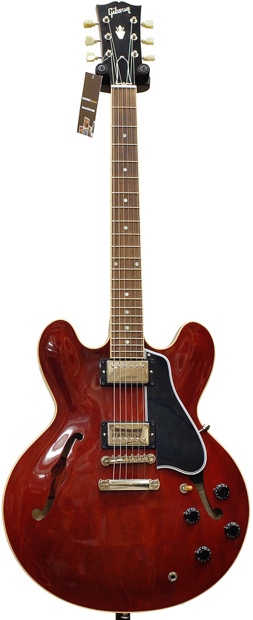 Gibson ES-335 Dot Reissue Plain Veneer Antiqued Cherry