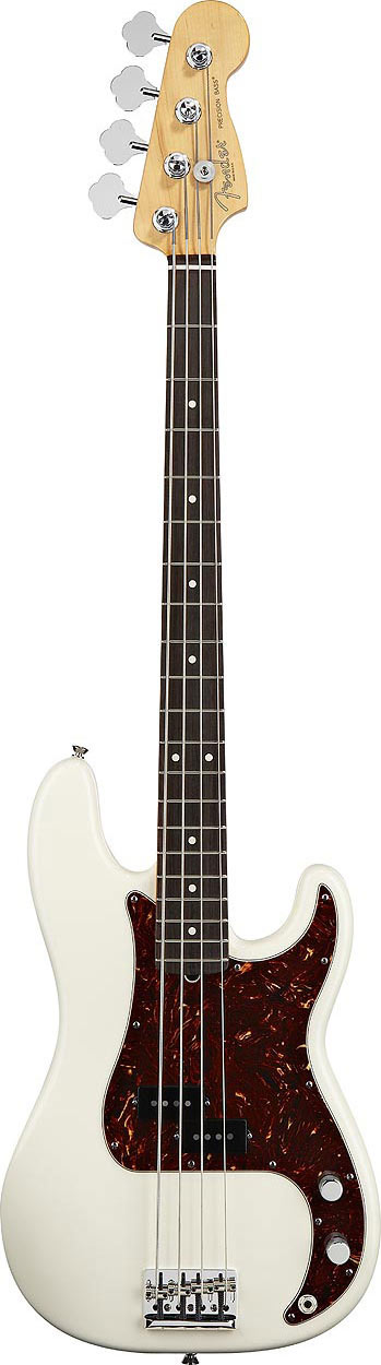 Fender American Standard Precision Bass RW Olympic White (End of Line)