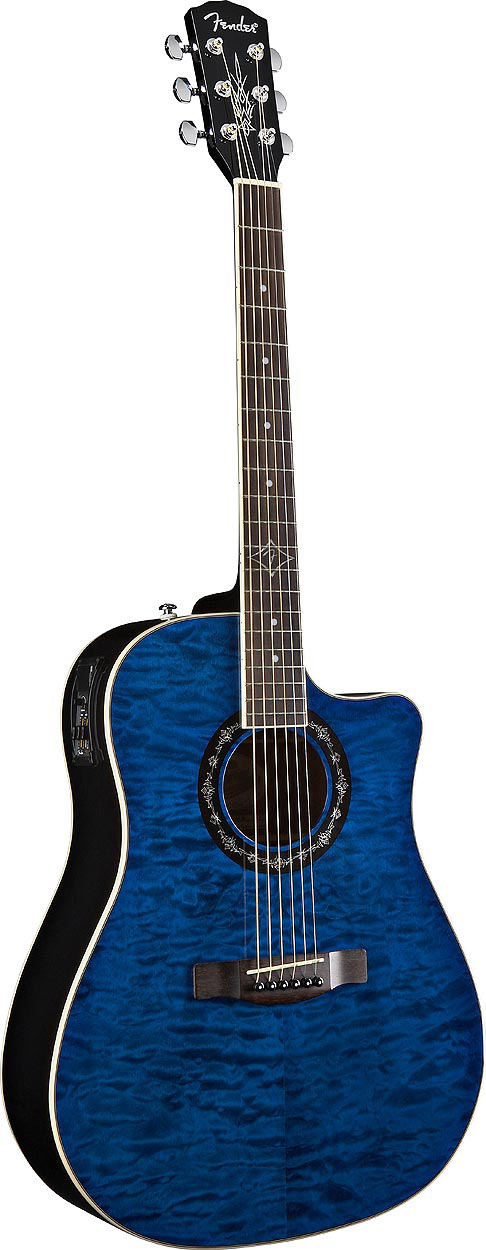 Fender T-Bucket 300SCE Trans Blue Quilt (End Of Line)