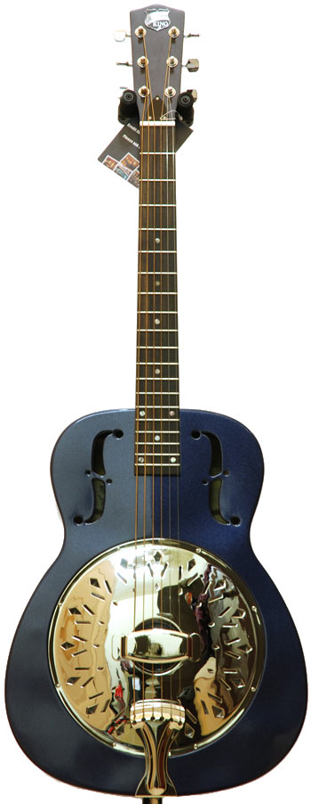 Recording King RM-996-GR Bell Brass Resonator Blue Powder Coat