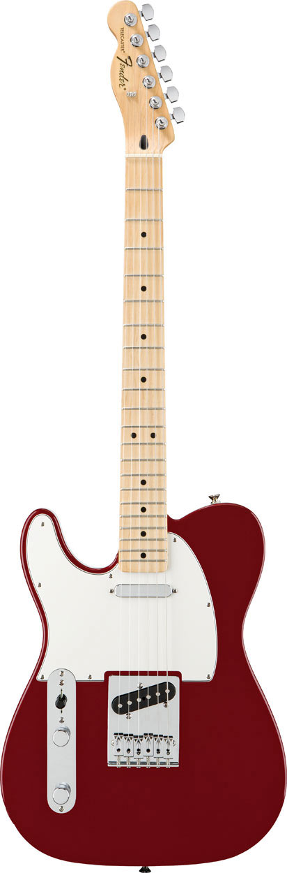 Fender Standard Tele LH MN Candy Apple Red Tint