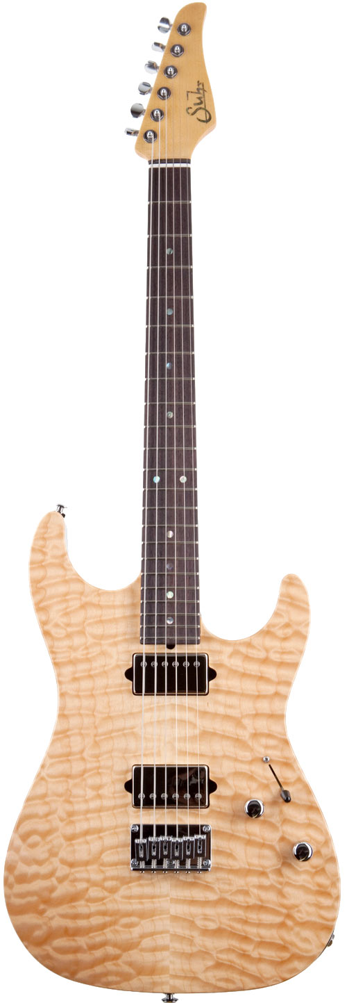 ギター Suhr standard 1-piece Quilt maple Suhr Modern Custom Root Beer Finish Electric Guitar - Quilt Maple