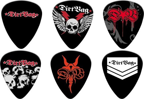Dunlop DRB488P.60 DirtBag Tortex 6/Play Pack Picks