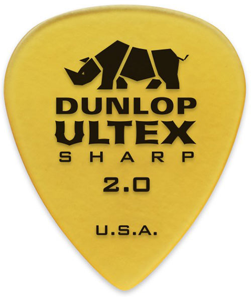 Dunlop 433P2.0 Ultex Sharp 6/Play Pack Picks