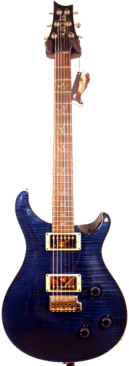 PRS Custom 22 Royal Blue 10 Top Birds