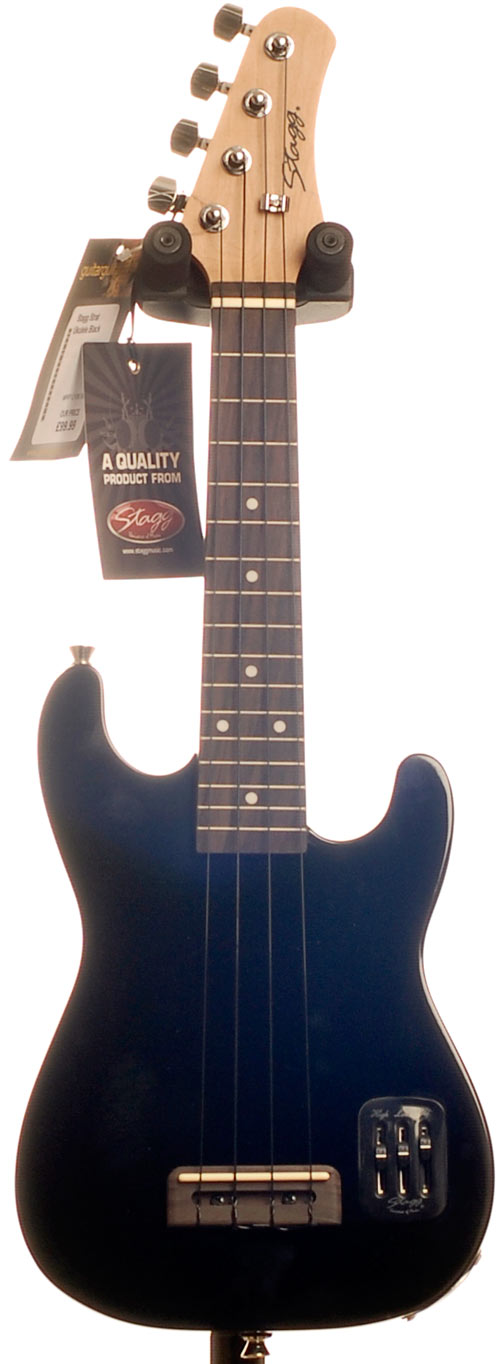 Stagg Strat Ukulele Black
