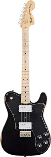 Fender Road Worn '72 Telecaster Deluxe Black MN