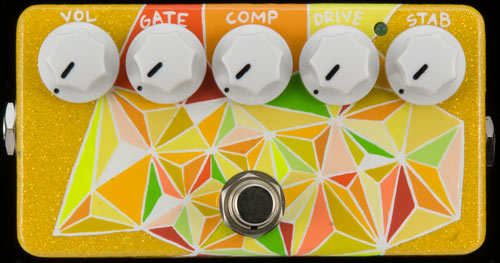 ZVEX Hand Painted Fuzz Factory F015 Gold Sparkle