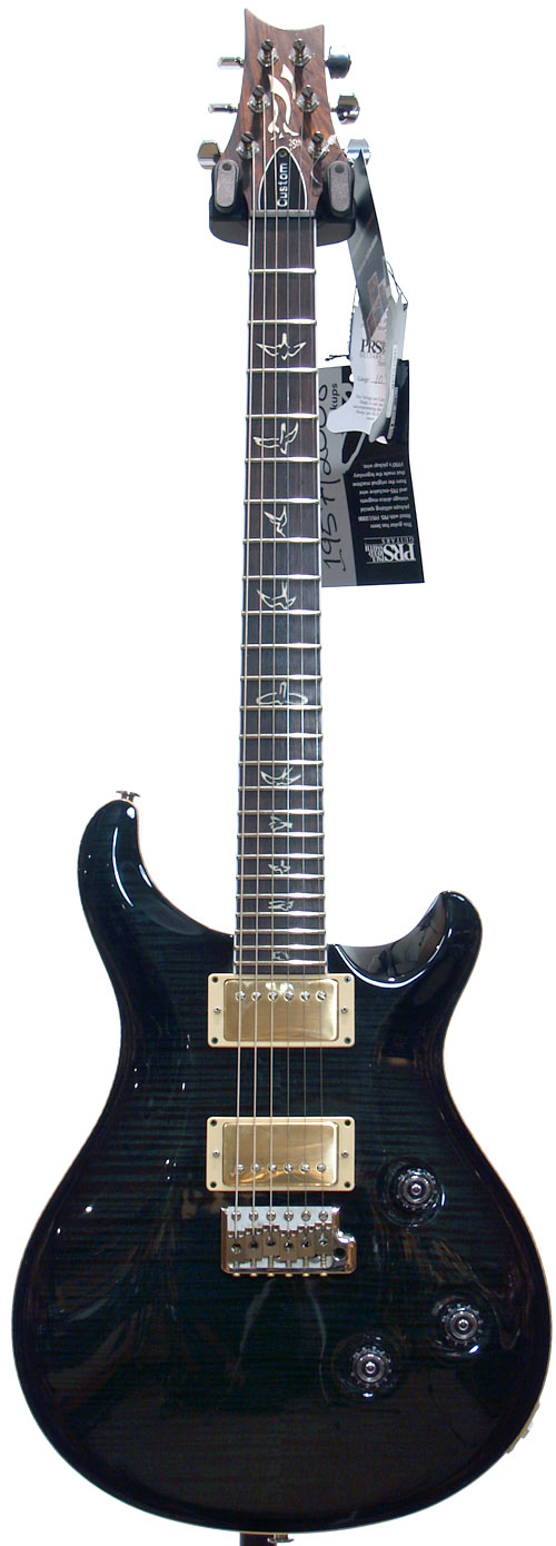 PRS 25th Anniversary Custom 24 10 Top Black Slate Wide Thin