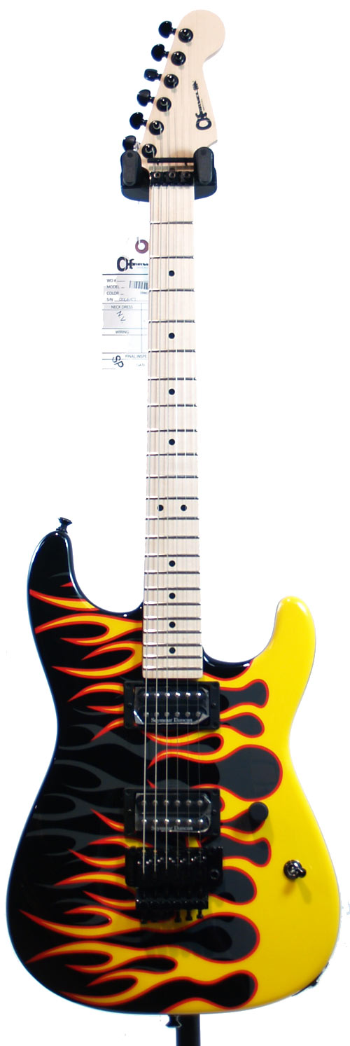 Charvel San Dimas Style 1 Yellow Flame Up