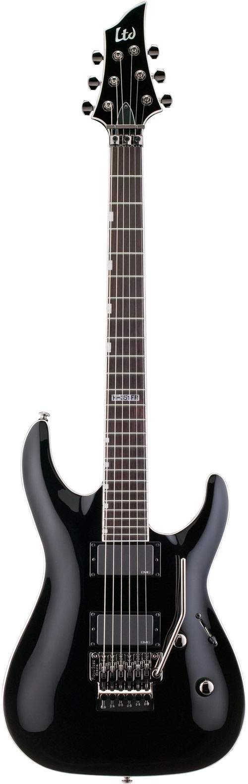 ESP H-351FR BLK Black Floyd Rose EMG
