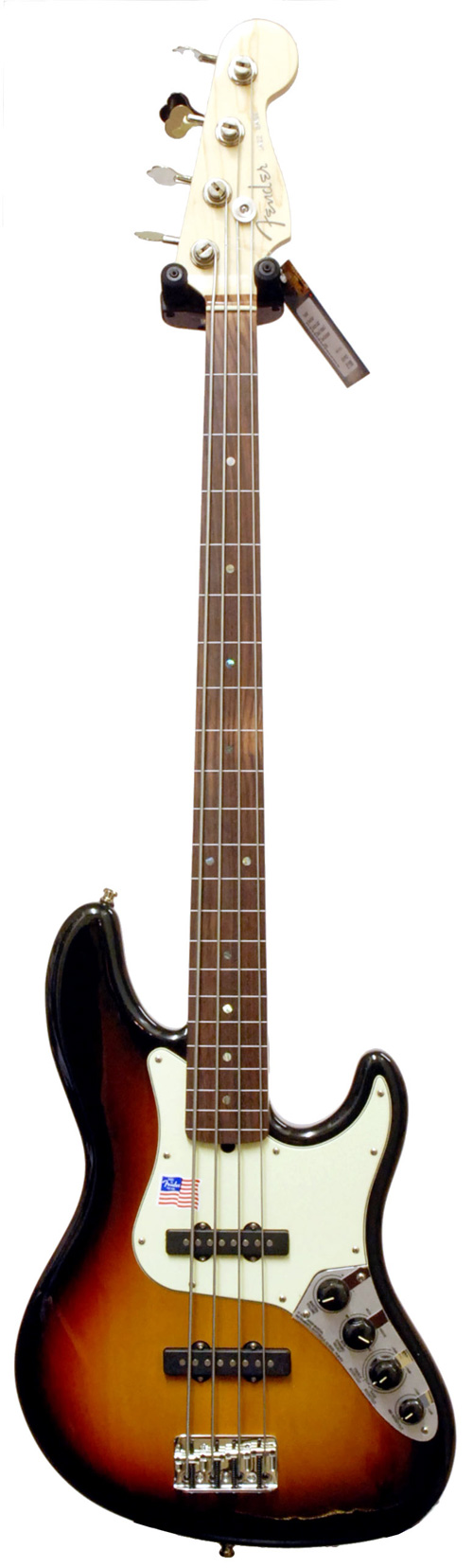 Fender American Deluxe Jazz Bass Fretless 3 Tone Sunburst RW