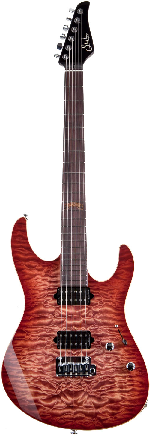 Suhr 2010 Limited Edition Set Neck Modern Faded Trans Wine Red Burst