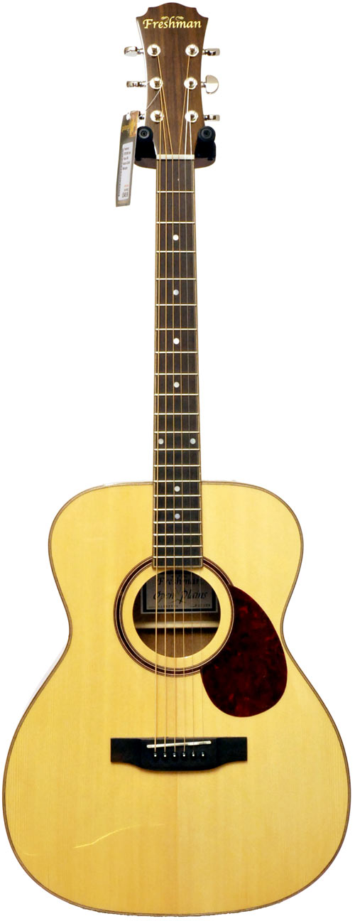 Freshman FOP3ON Open Plains 000 Natural Quilted Mahogany