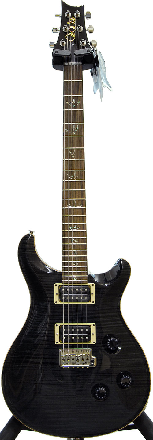 PRS Custom 24 Black Slate 10 Top Birds