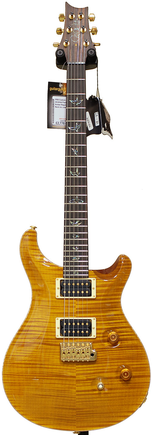 PRS Custom 24 Artist Pack Amber Regular Neck