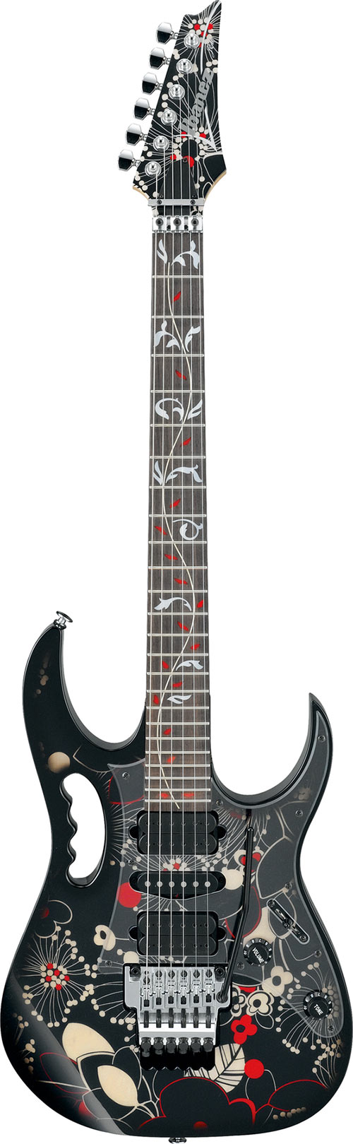 Ibanez Jem77-FP2 Steve Vai Signature Black Floral | guitarguitar