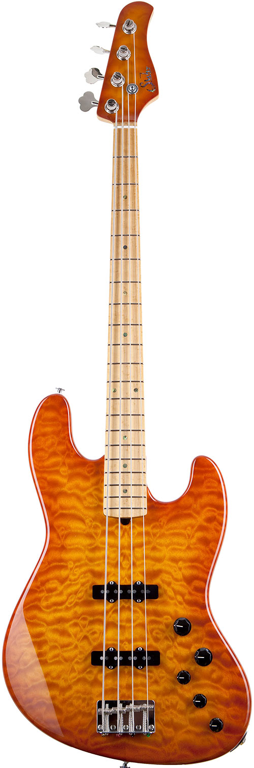 ギター Suhr Standard Quilt Maple Honey Burst Suhr Classic J Honey Burst w/Quilt Maple Top Birdseye Maple