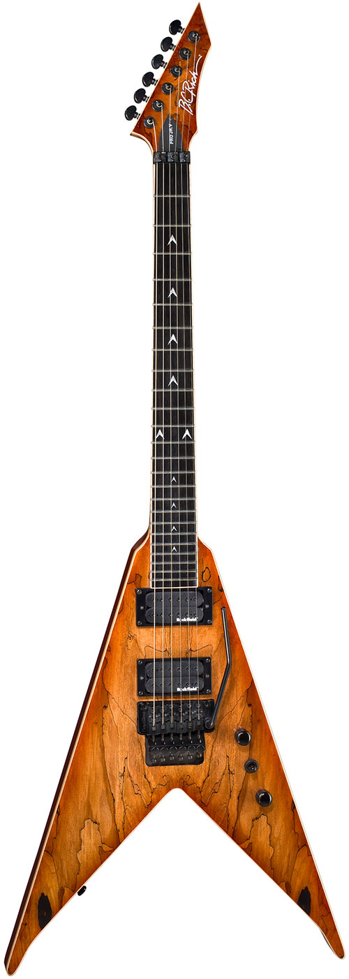 BC Rich Junior V Exotic Pro Spalted Burst
