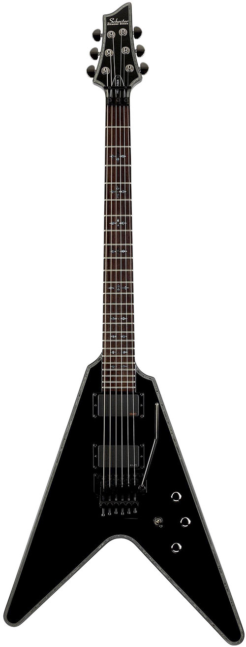 Schecter Hellraiser V-1 FR Gloss Black