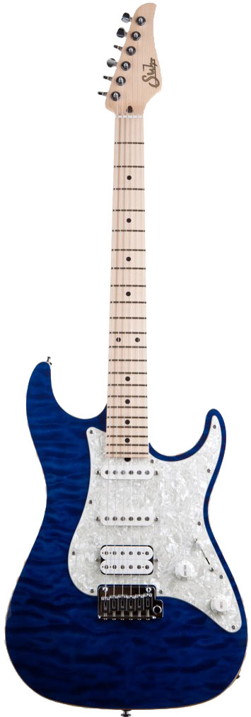 Suhr Pro Series S4 Quilt Top Trans Blue