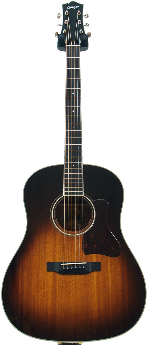 Collings CJ All Mahogany Full Body Sunburst Ivoroid Binding
