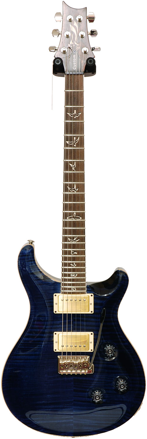 PRS 25th Anniversary Custom 24 10 Top Birds Whale Blue Standard Neck #157041