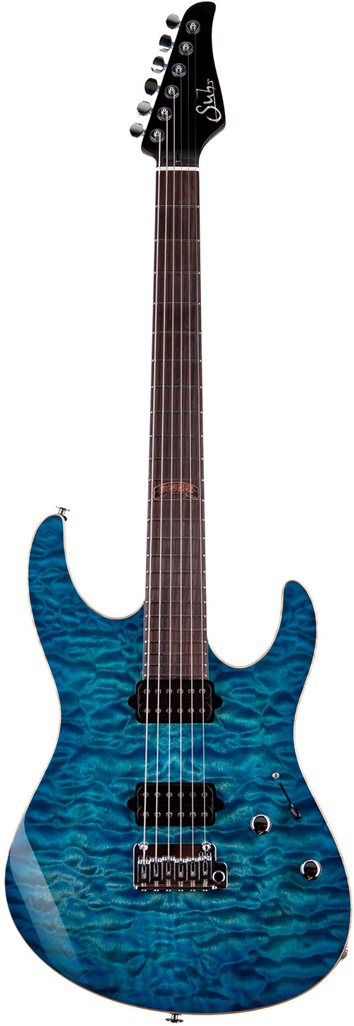 Suhr 2010 Limited Edition Set Neck Modern Aqua Blueburst # 19 of 125