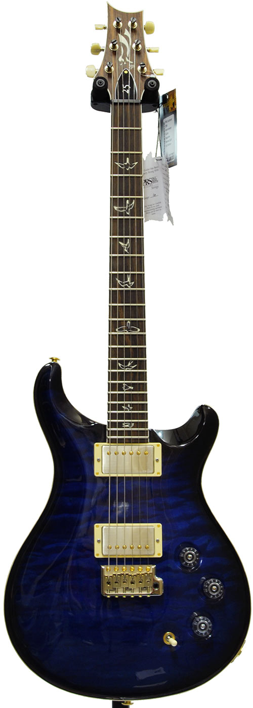 PRS Guitarist 25th Anniversary Guitar Sapphire Smoke Quilt Ltd Edition 59/09 Pick Ups