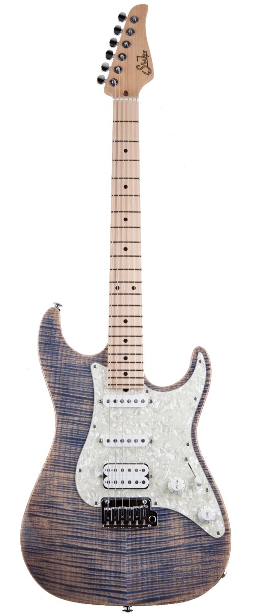 ギター Suhr pro siries blue denim Suhr Pro Series S4 Trans Blue Denim Slate Flame Top MN | guitarguitar