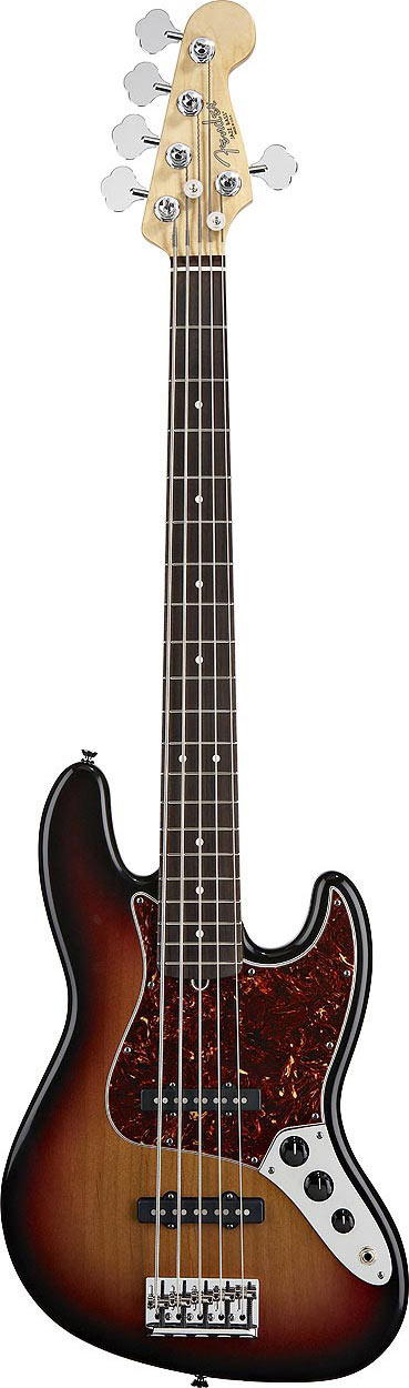 Fender American Standard 2011 Jazz Bass V String RW 3 Color Sunburst