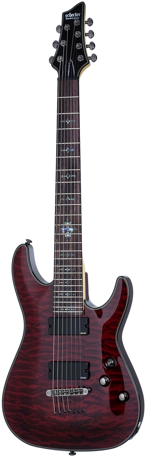 Schecter Damien Elite 7 Crimson Red