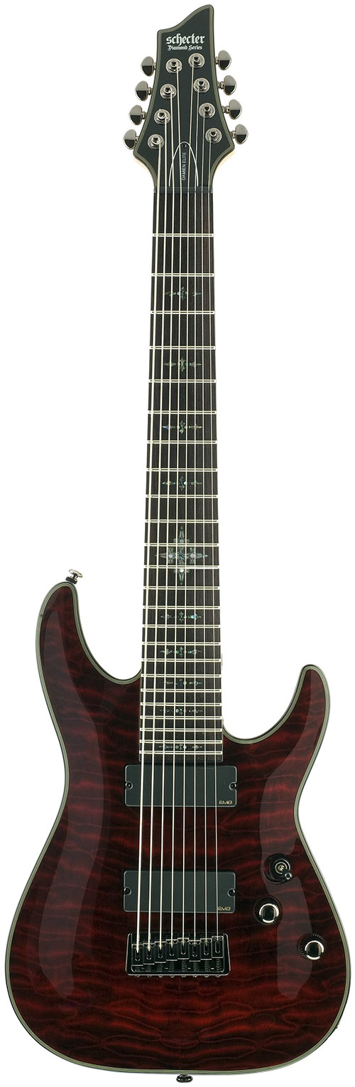 Schecter Damien Elite-8 Crimson Red