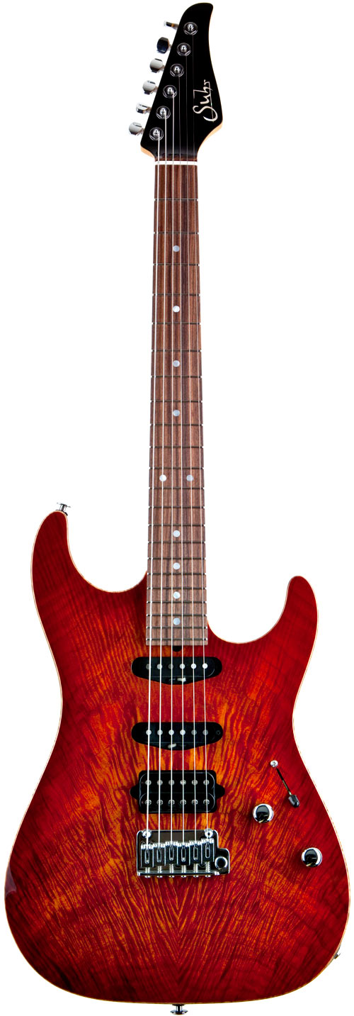 Suhr Standard Fireburst w/Extreme Flame Top Pau Ferro Board SSH