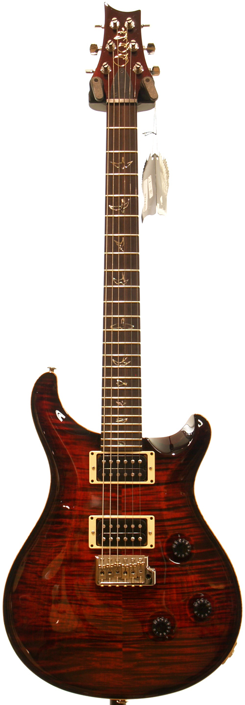 PRS Custom 24 Fire Red 10 Top Bird Trem