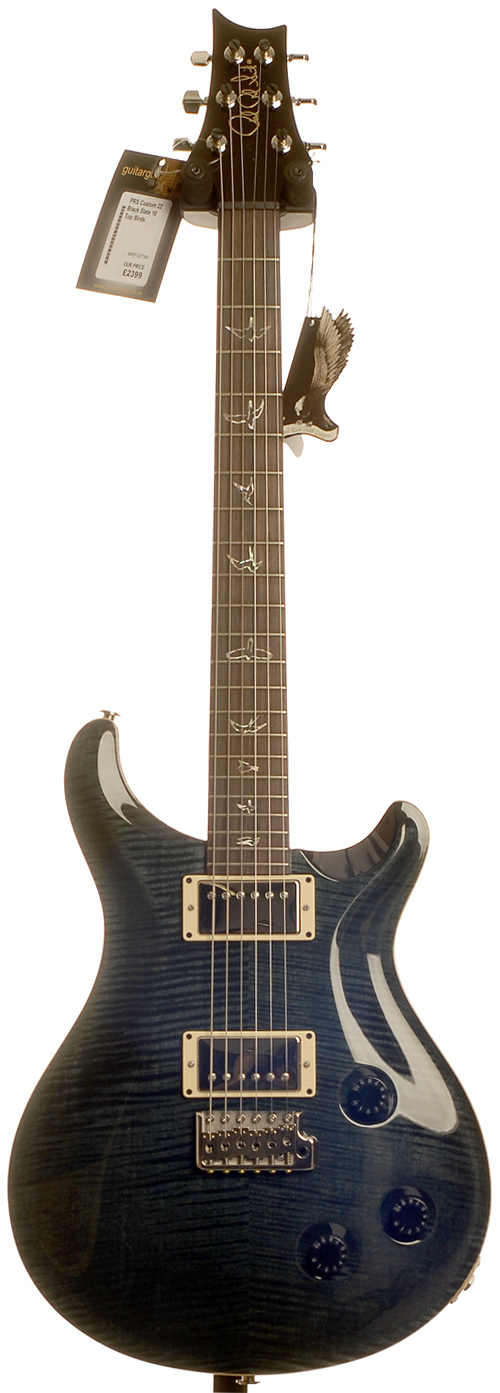 PRS Custom 22 Black Slate 10 Top Birds Trem