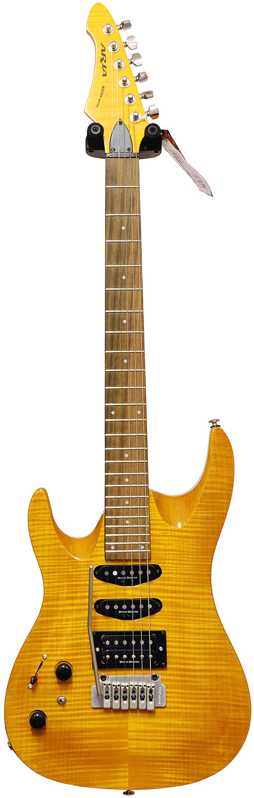 Aria Magna Super Strat Amber Tiger Top LH (Pre-Owned)