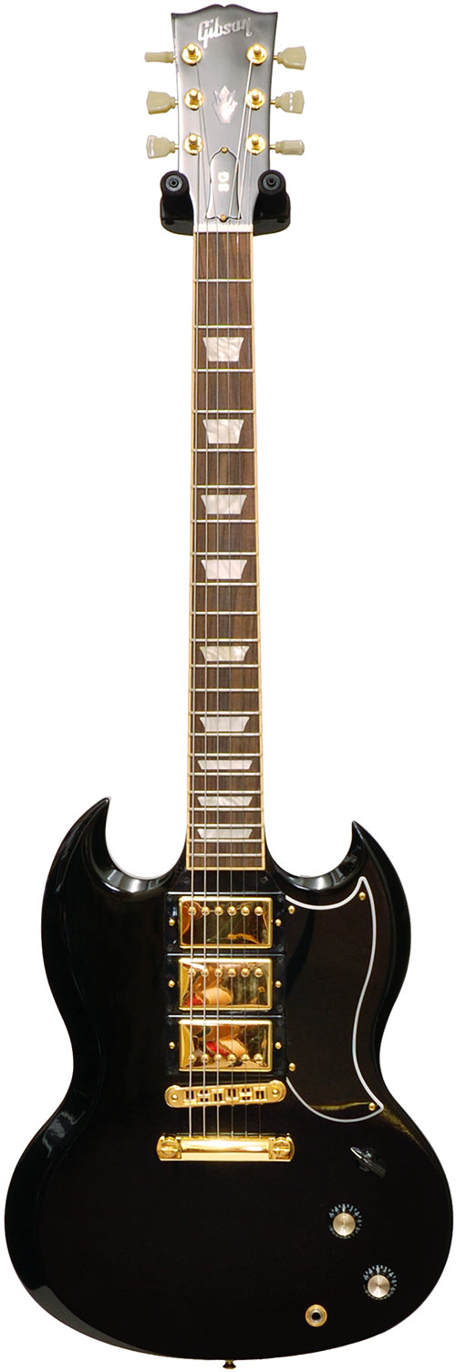 Gibson SG3 3 Pickup Ebony Gold HW (Pre-Owned)