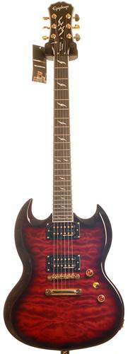 Epiphone SG Custom GX Black Cherry  Quilt with Dirty Fingers