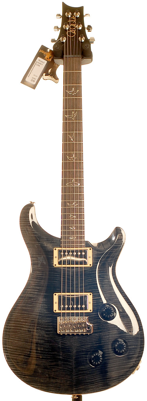 PRS Custom 22 Grey Black 10 Top Birds Trem